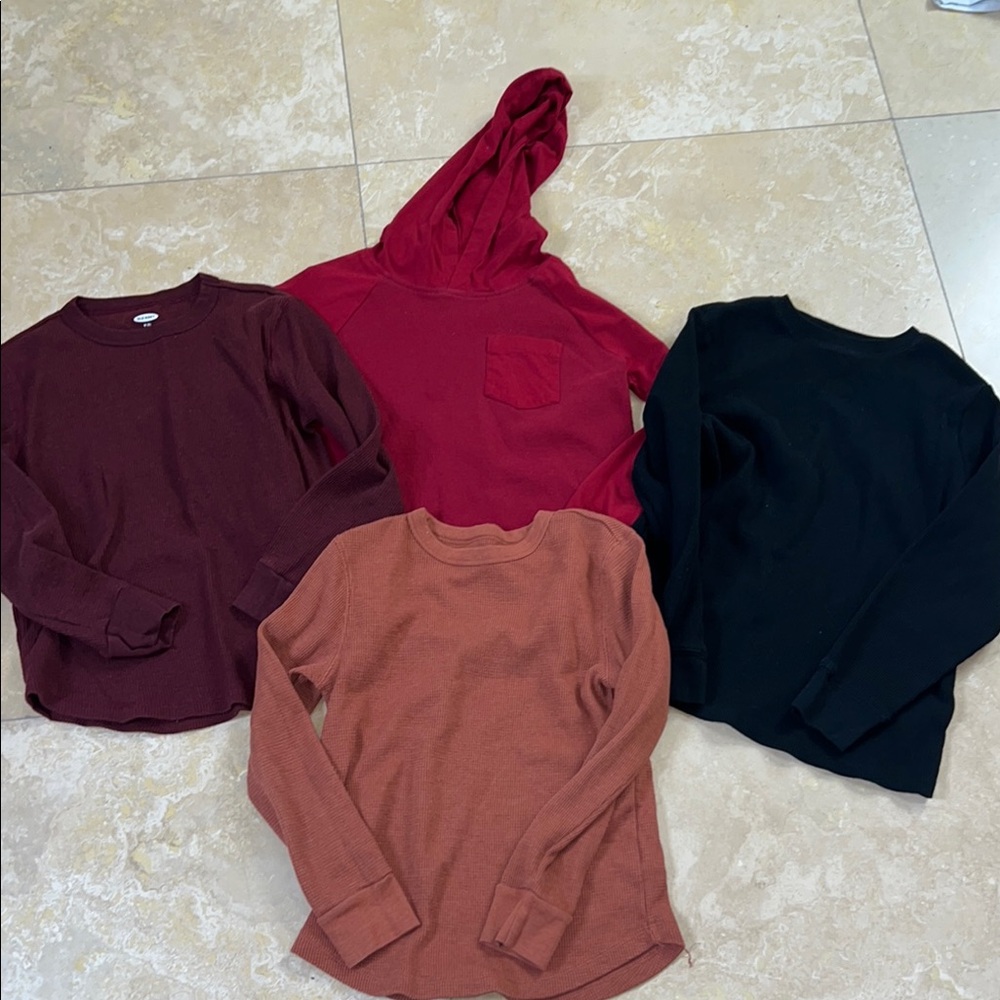 💙Waffle knit long sleeved tees💙